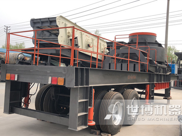 世博移動石料制砂機廠