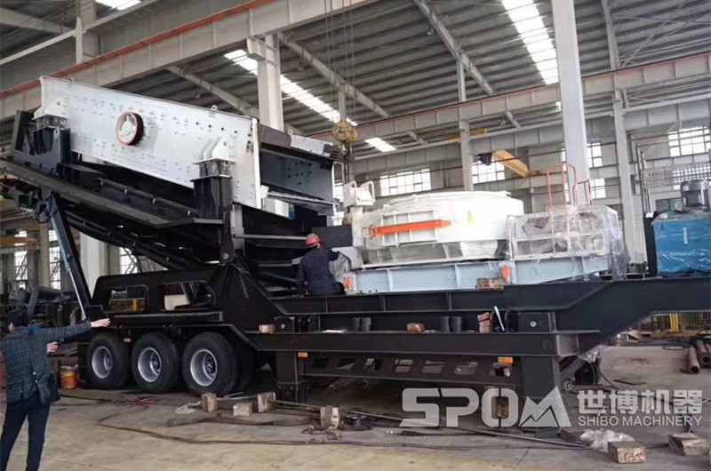 大型移動制沙機生產(chǎn)中