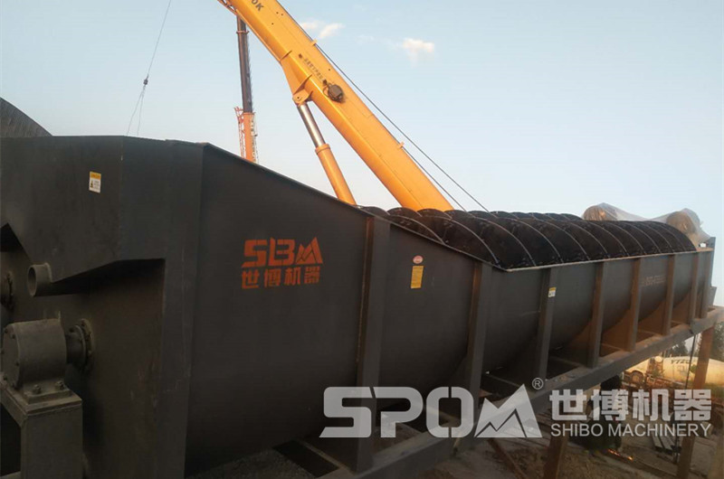 螺旋洗砂機(jī)現(xiàn)場圖