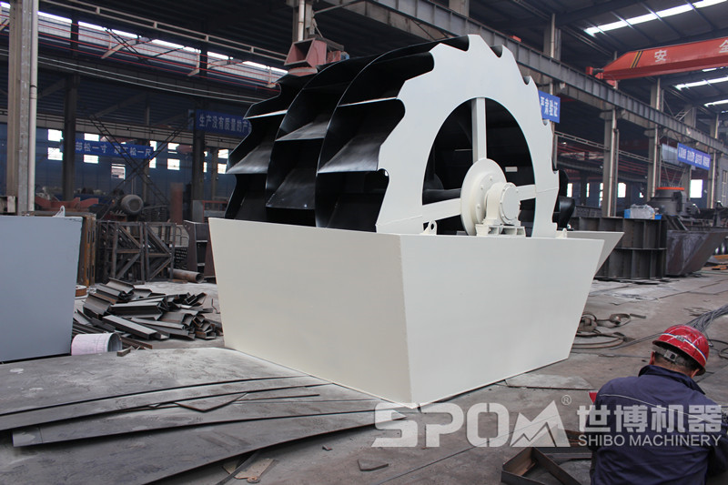 石子面洗沙設(shè)備，輪斗式洗砂機