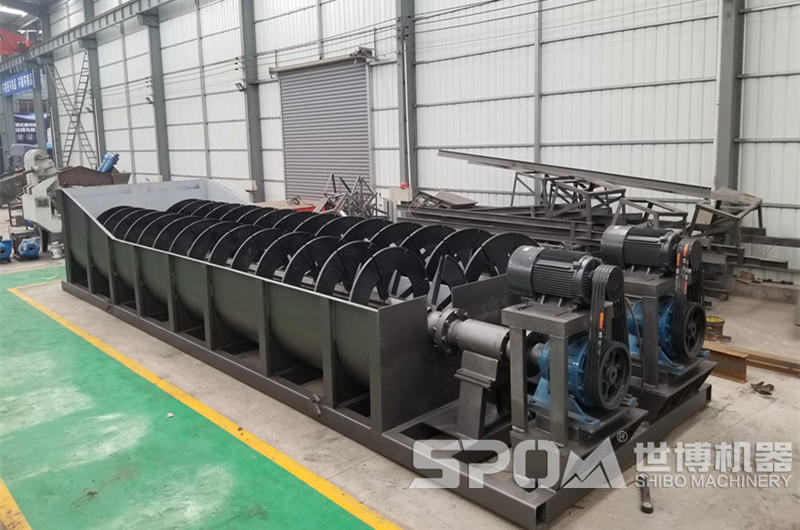 石子面洗沙設(shè)備，螺旋式洗砂機