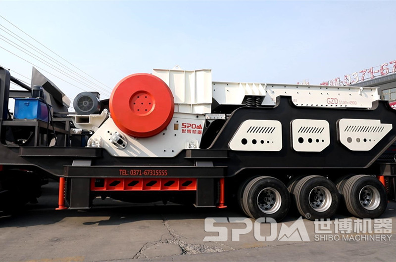 大型顎破輪胎移動(dòng)破碎站