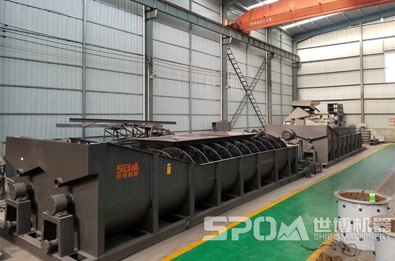 螺旋洗砂機(jī)，水洗設(shè)備生產(chǎn)車(chē)間