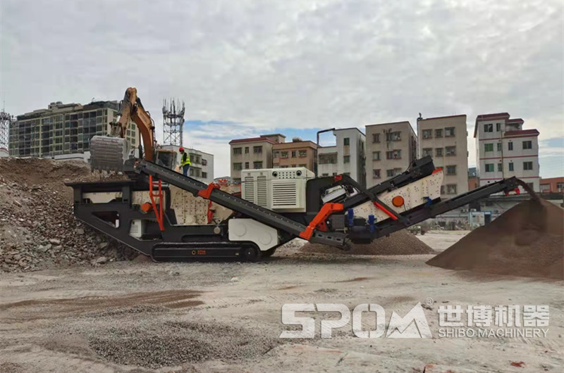 建筑垃圾制作機制砂現(xiàn)場圖