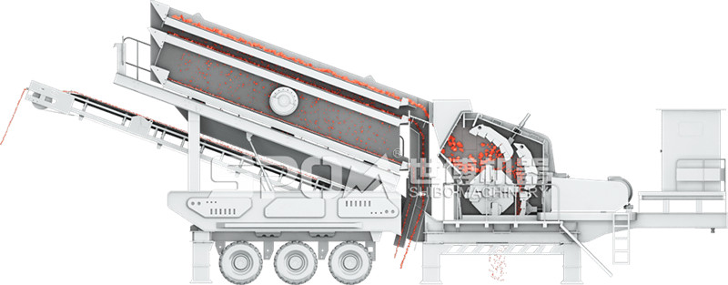 移動反擊式破碎機(jī)工作原理圖